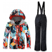 APTRO Boys Windproof Ski Suit children/Kids Snow Skiing Waterproof Jacket and Pants Set